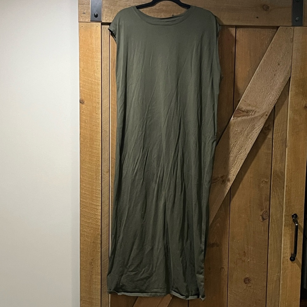 Old Navy Forest Green Sleeveless Maxi Dress